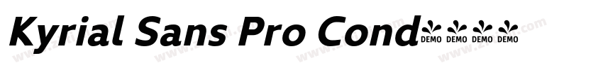 Kyrial Sans Pro Cond字体转换